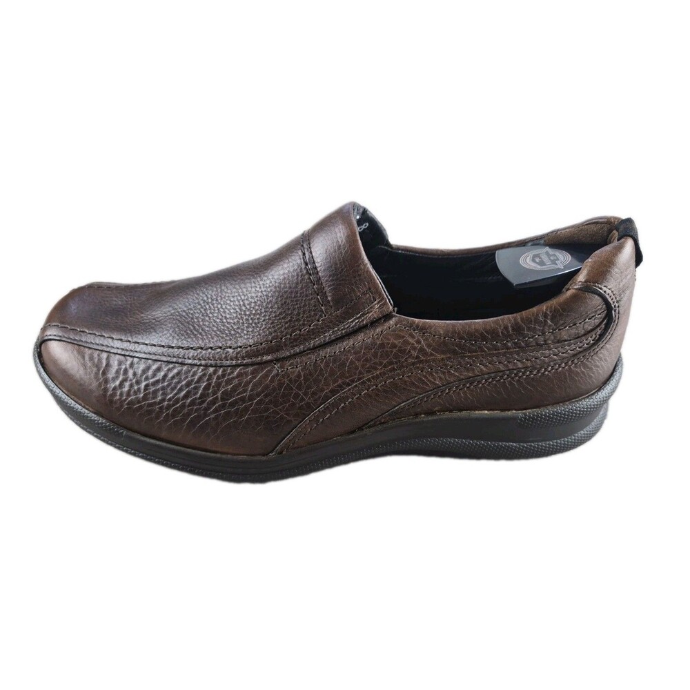 SAS Cruise On Loafers Shoes Men Sz 10N Brown Pebbled Leather Comfort Walk Work